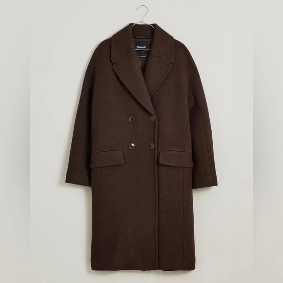 🌈NWT Madewell The Gianna Coat in Insuluxe Fabric oversized 14